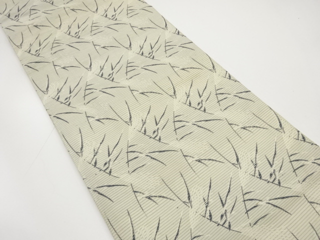 アンティーク　絽芒模様織り出し丸帯（材料）